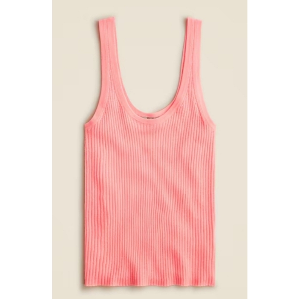 J.Crew Featherweight Cashmere Ribbed Tank Top
